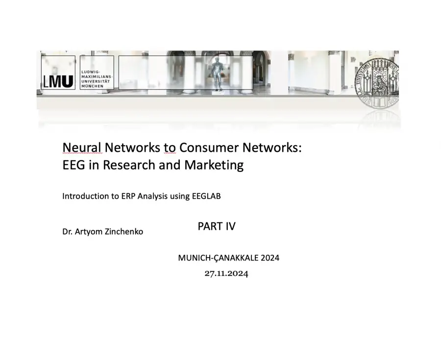 Neural Networks to Consumer Networks- EEG in Research and Marketing Part 4