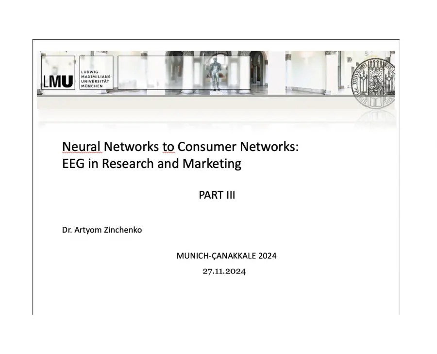 Neural Networks to Consumer Networks- EEG in Research and Marketing Part 3