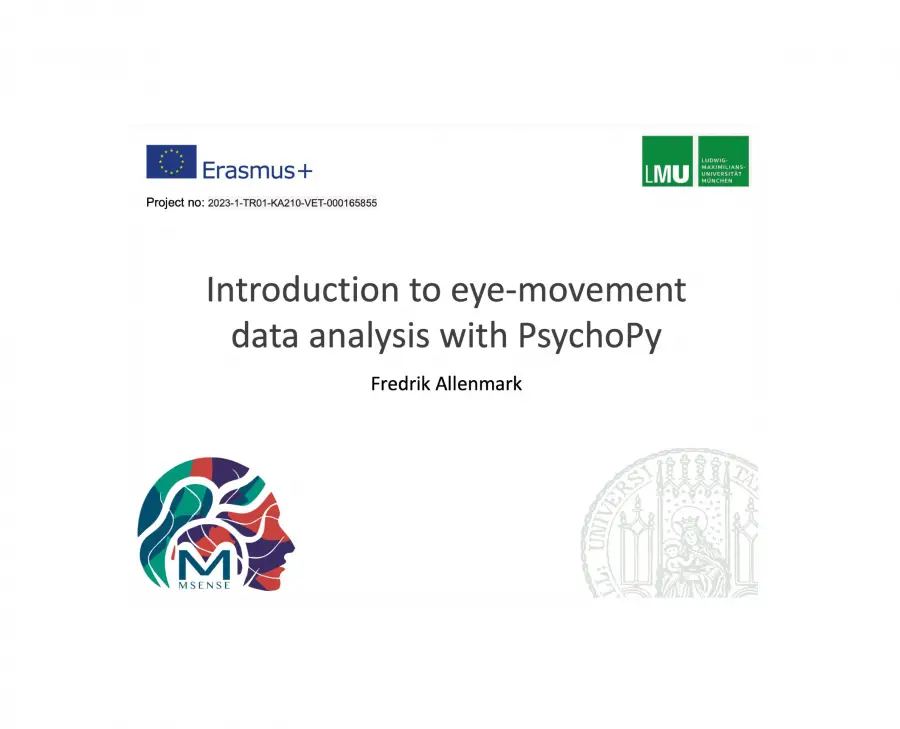Introduction to Eye-Movement Data Analysis with PsychoPy